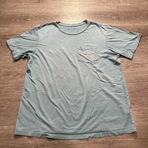 Mollusk‎ Shirt Mens Medium Blue Cotton Graphic Tee Pocket Surf Casual California